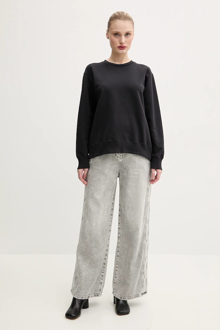 Bavlněná mikina MM6 Maison Margiela S52GU0240.M25012 černá SS25