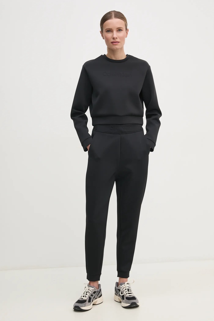 Dukserica za trening Calvin Klein Performance LVGWS5W305 crna SS25
