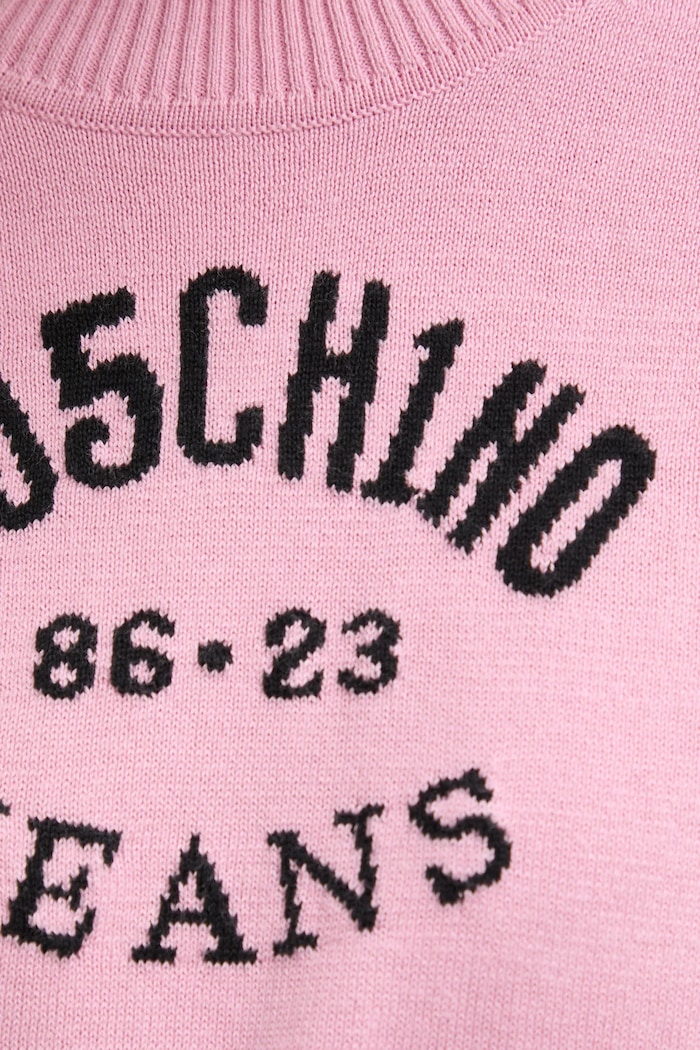 Moschino Jeans pulover de bumbac 0907.3201 roz