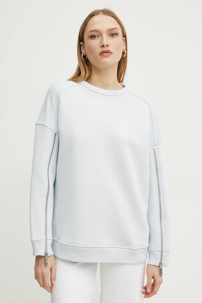 MAX&Co. bluza bawełniana bawełna niebieski 2516921022200