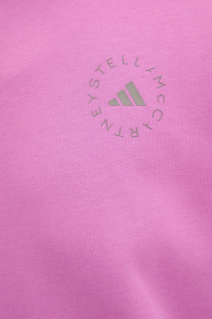 Bluza bawełniana adidas by Stella McCartney różowy JJ0151