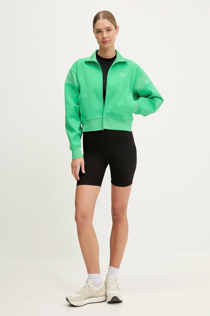 adidas by Stella McCartney bluza JJ0085 zielony SS25