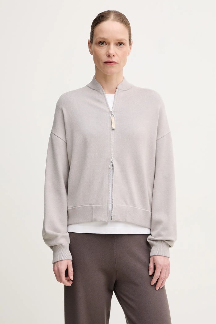 Жилетка MM by Max Mara тънък сив 2516311017600