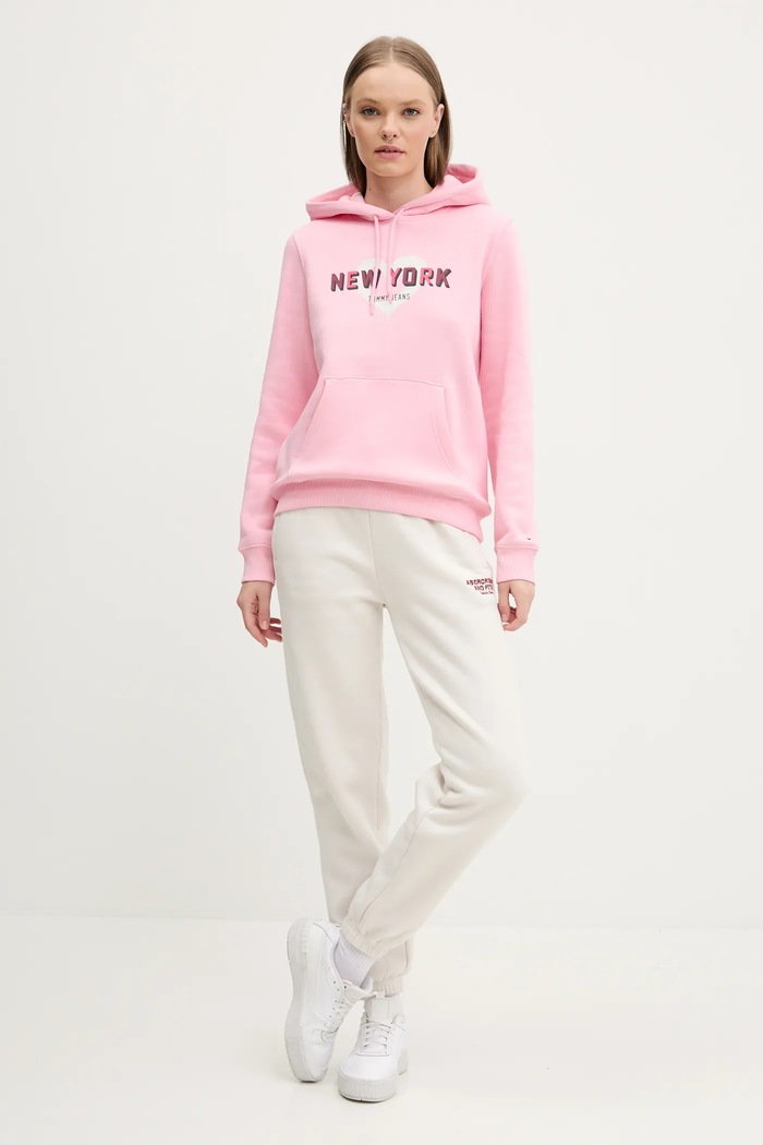 Mikina Tommy Jeans DW0DW21771 růžová SS25