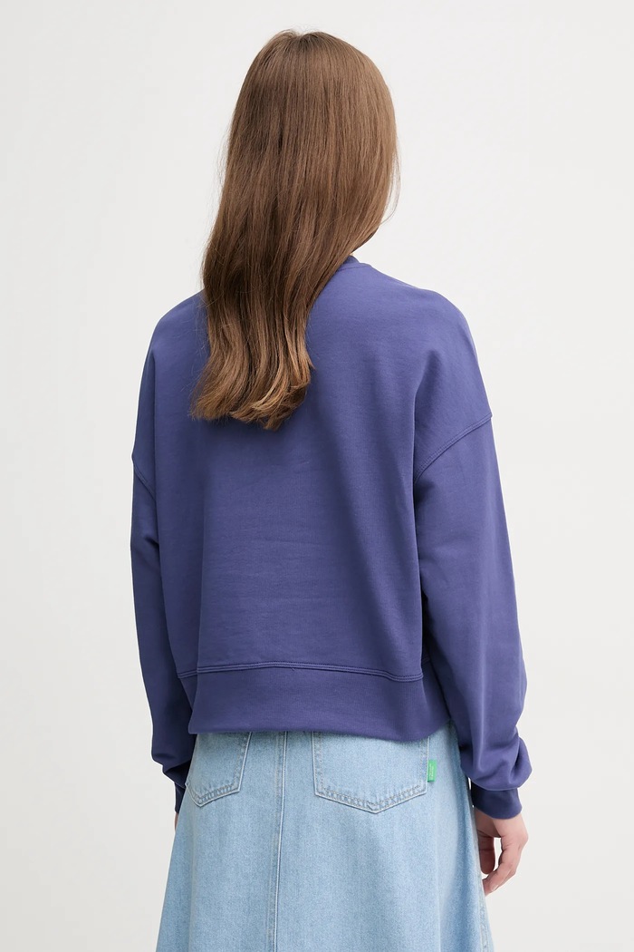 Oblečenie Bavlnená mikina United Colors of Benetton 3UNID109A tmavomodrá