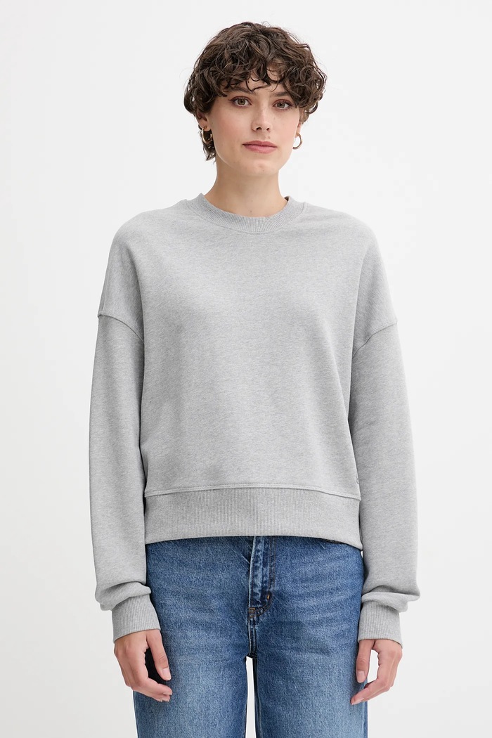United Colors of Benetton bluza bawełniana bawełna szary 3UNID109A