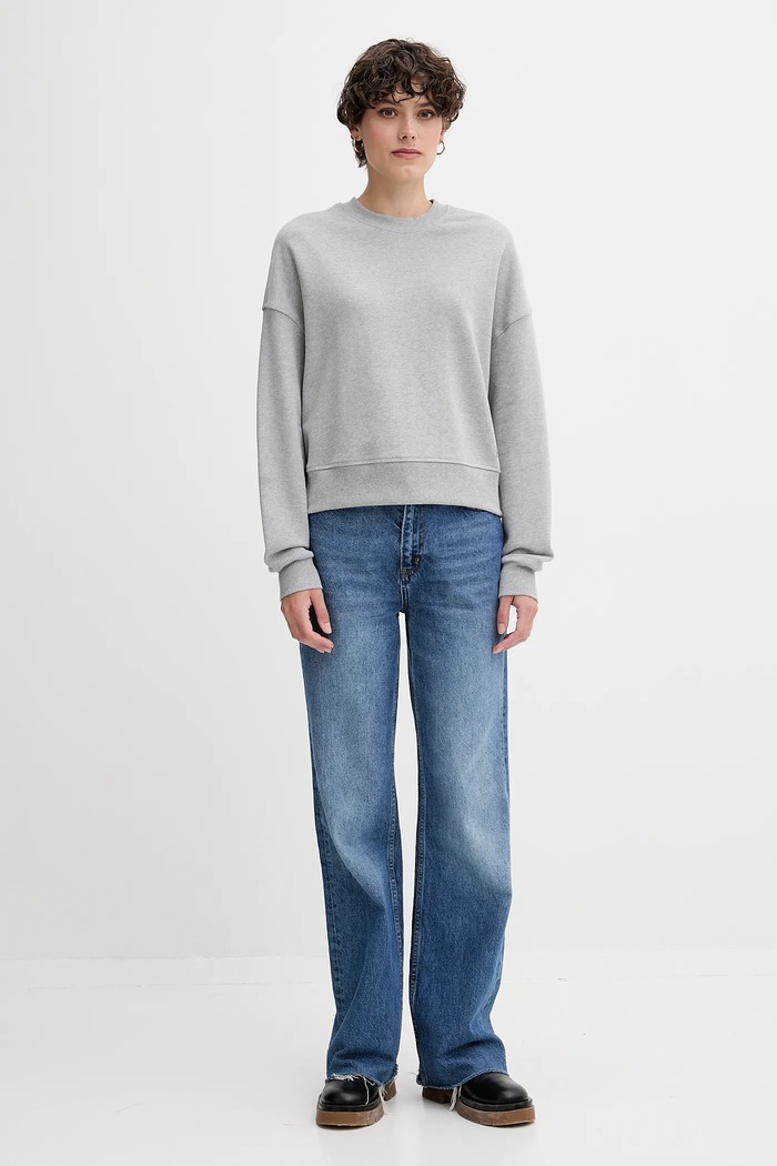 United Colors of Benetton bluza bawełniana szary 3UNID109A