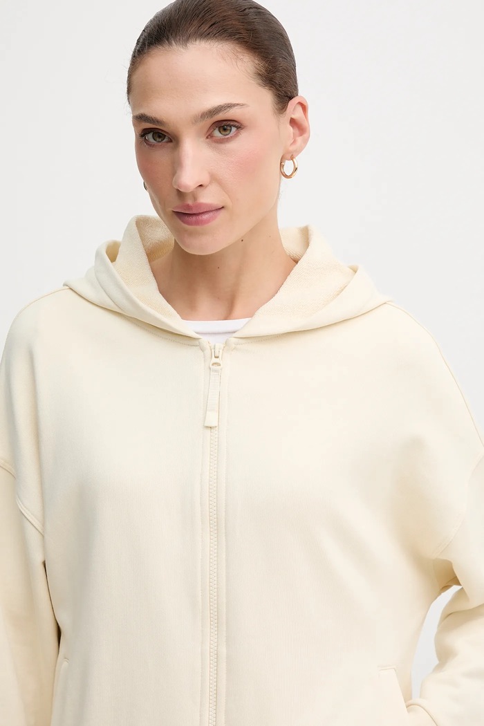 United Colors of Benetton hanorac de bumbac bej 3UNID500R