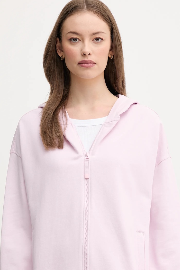 United Colors of Benetton bluza bawełniana różowy 3UNID500R
