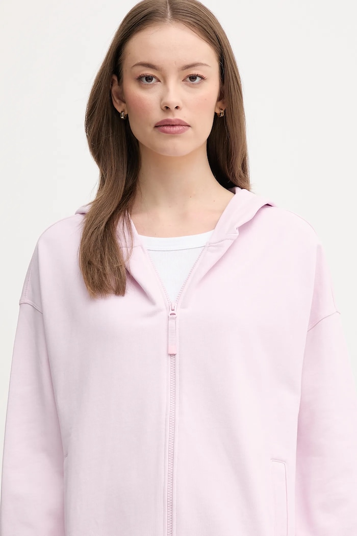 United Colors of Benetton bluza bawełniana różowy 3UNID500R