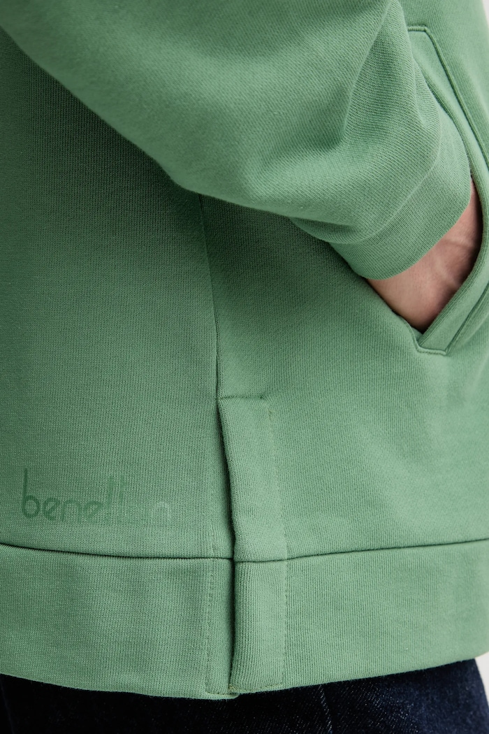 United Colors of Benetton bluza bawełniana 3UNID500R zielony