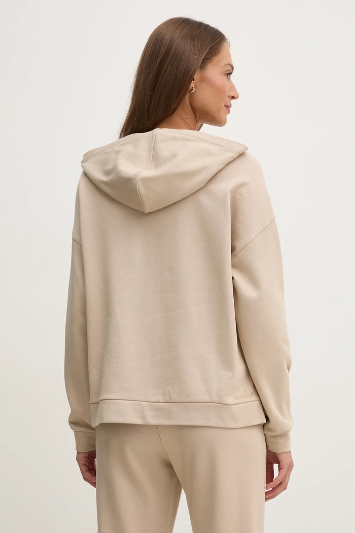 Odzież United Colors of Benetton bluza bawełniana 3UNID500R beżowy