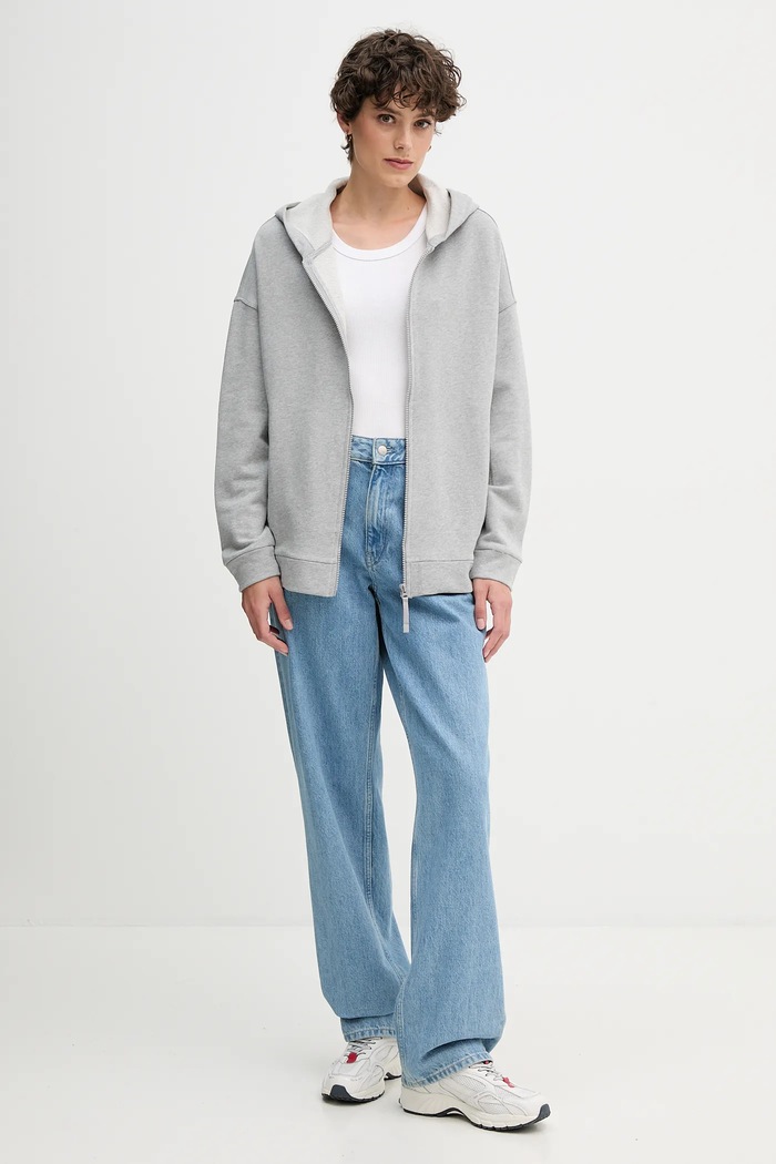 United Colors of Benetton bluza bawełniana 3UNID500R szary AW25