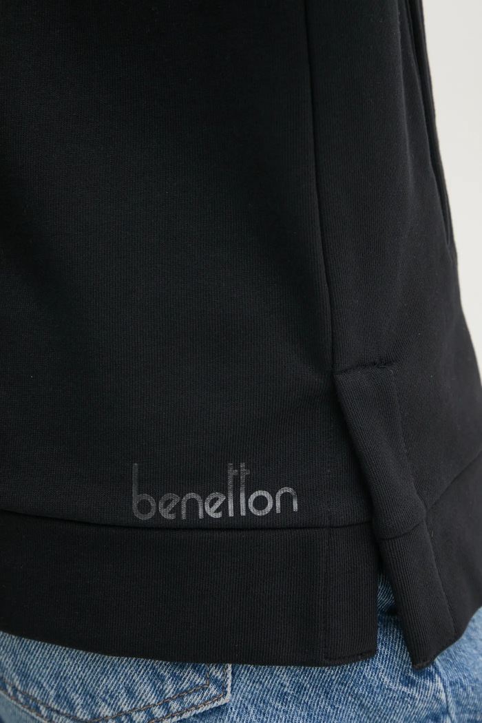 United Colors of Benetton bluza bawełniana czarny 3UNID500R