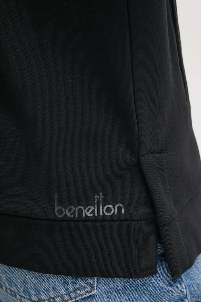 United Colors of Benetton bluza bawełniana czarny 3UNID500R
