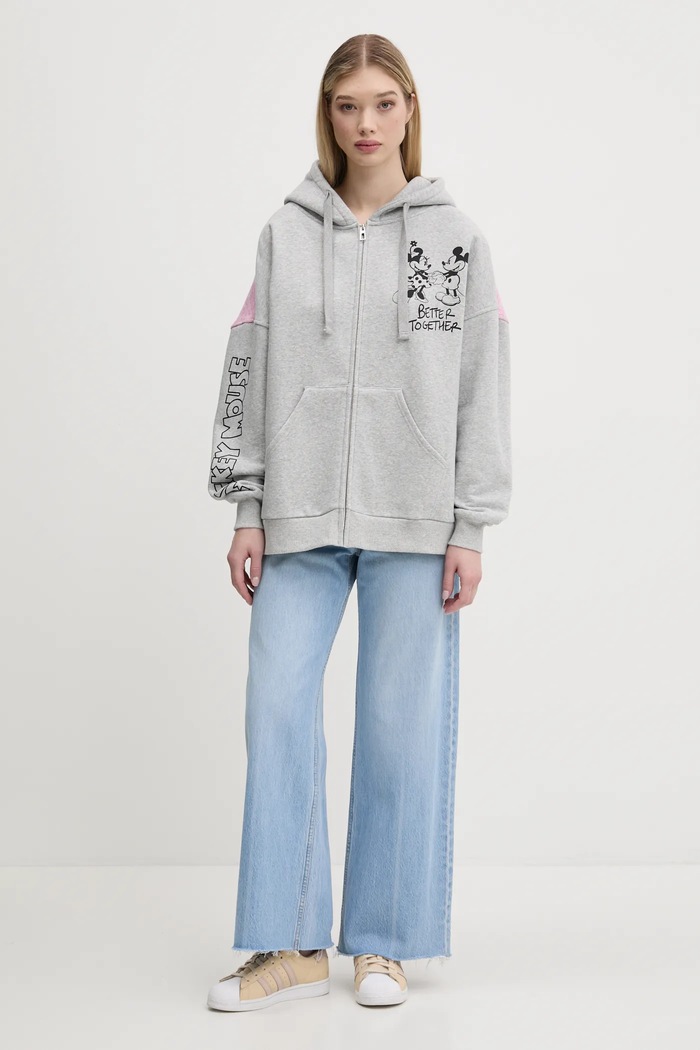 Μπλούζα Desigual BETTER 25SWSK28 γκρί SS25