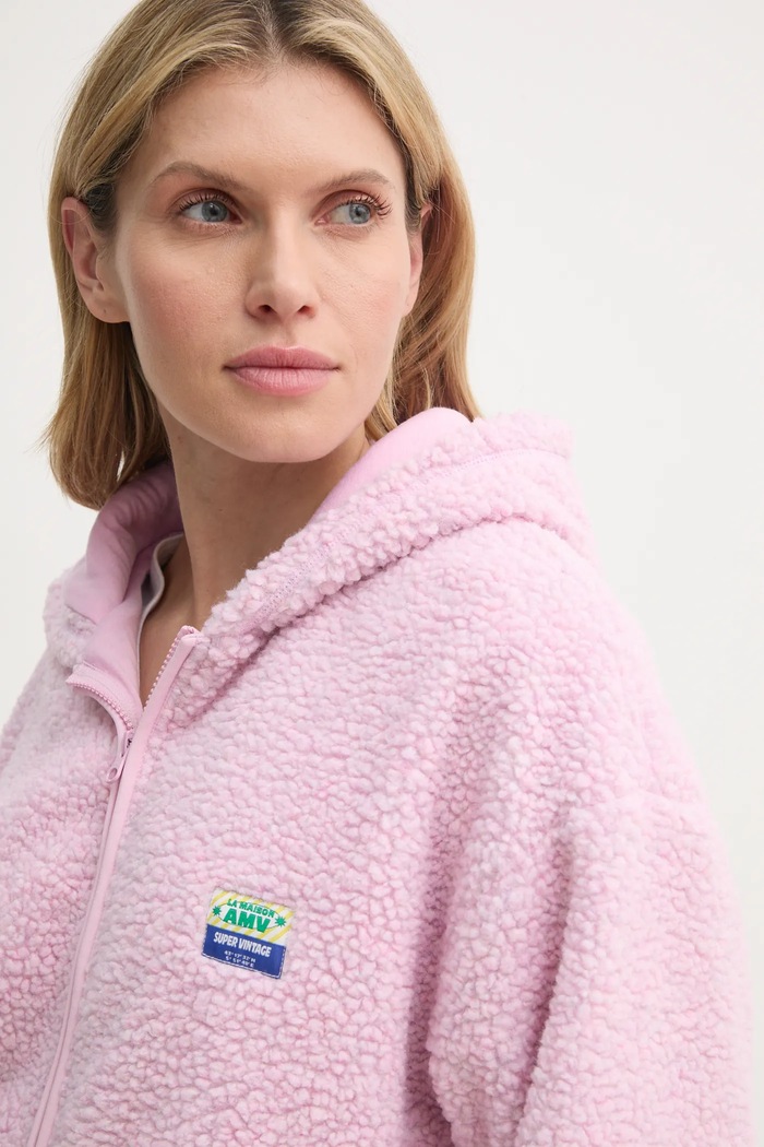 Bluza American Vintage różowy HOK16EE25