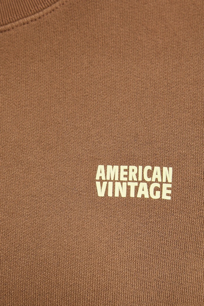 American Vintage felpa IZU03AE25 marrone