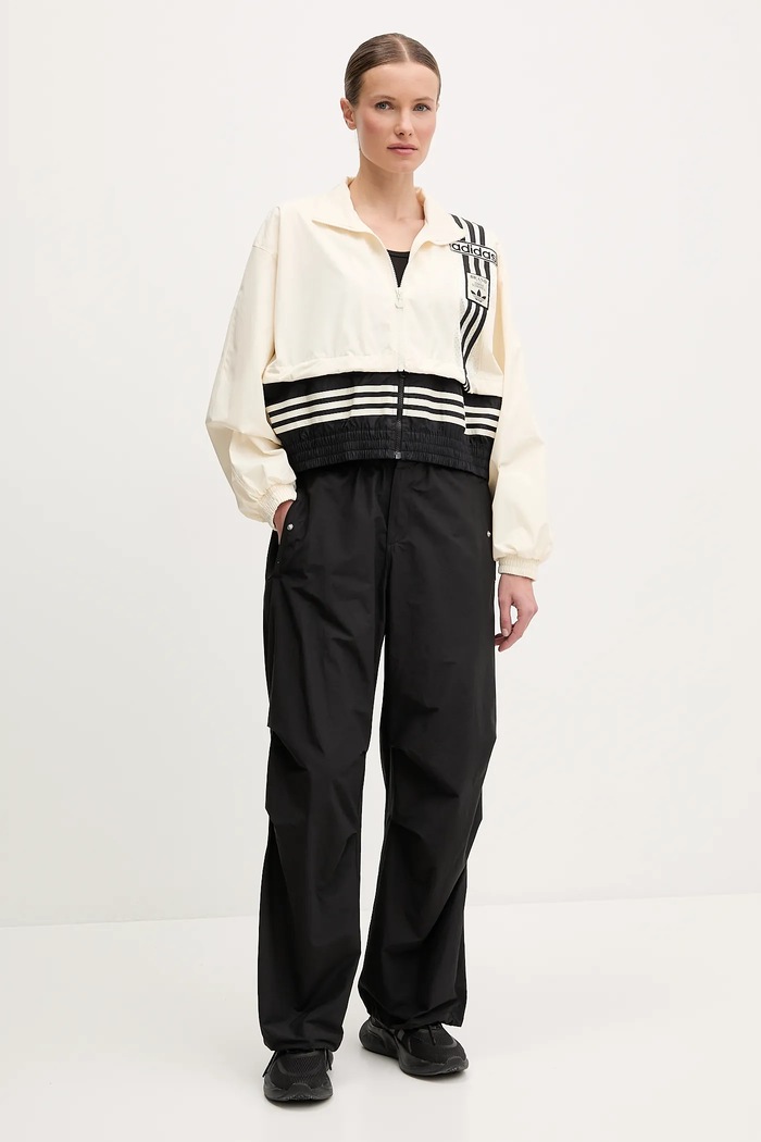 Ruházat adidas Originals rövid kabát Woven Track Top JD0096 bézs