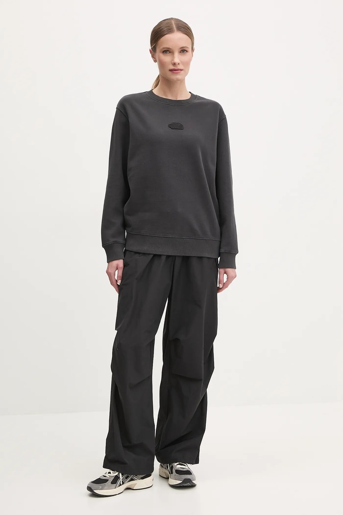 The North Face bluza bawełniana Nature Relaxed NF0A8BVXJK31 szary SS25