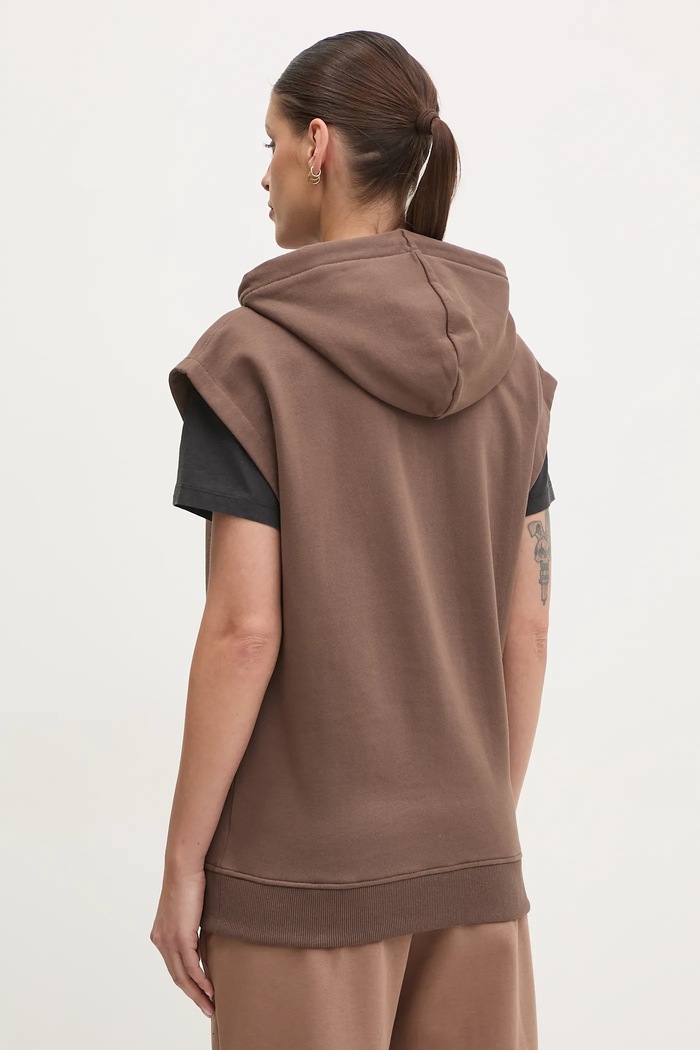 The North Face bluza bawełniana Relaxed NF0A8BW21OI1 brązowy SS25