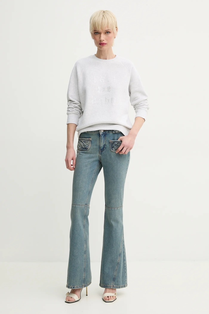 Dukserica ZADIG&VOLTAIRE JWSS01653.50 siva SS25