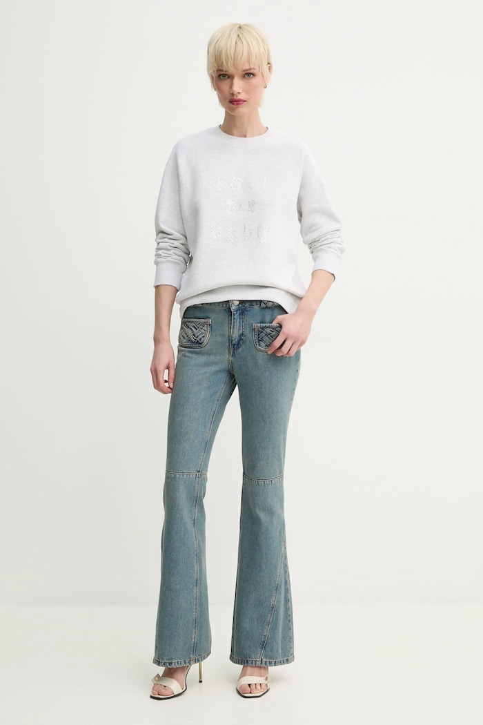 Dukserica ZADIG&VOLTAIRE JWSS01653.50 siva SS25