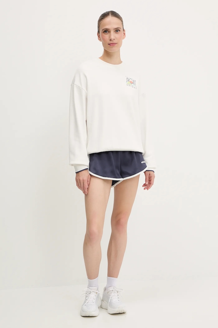 Bavlnená mikina adidas Originals Graphic Sweat JC7769 biela SS25
