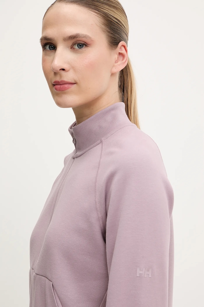 Outdoorová mikina Helly Hansen TECH SWEAT fialová 34501