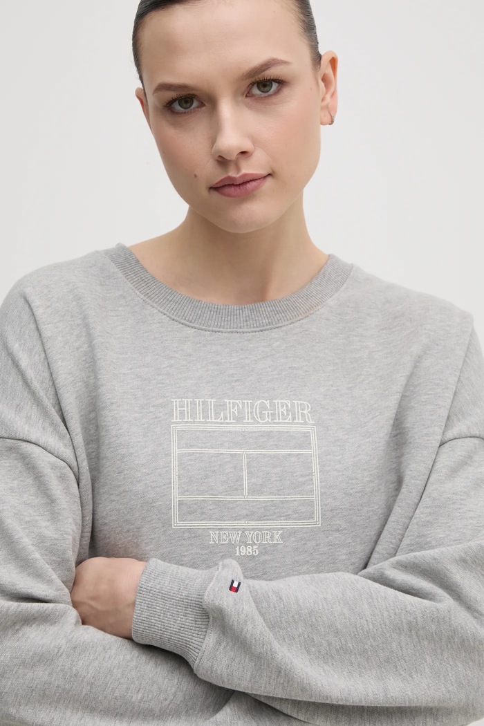 Mikina Tommy Hilfiger sivá WW0WW44633