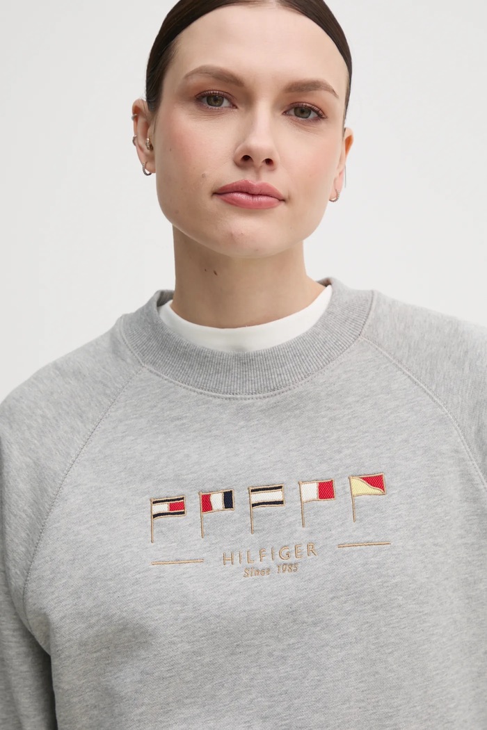 Μπλούζα Tommy Hilfiger γκρί WW0WW45526