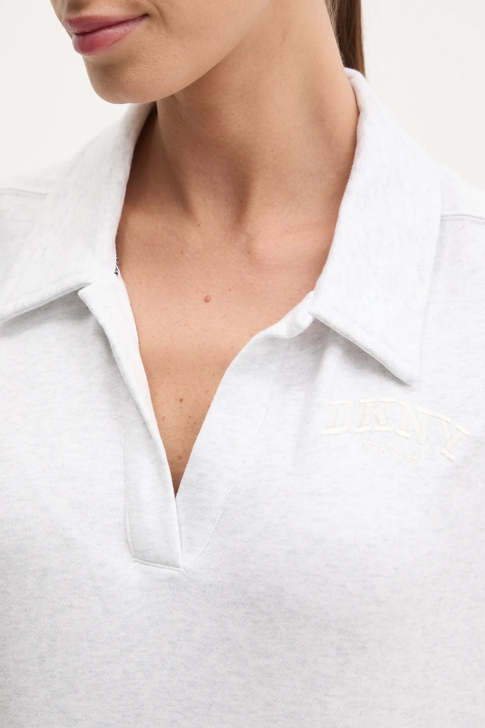 Bavlnená mikina Dkny DP5T1243 sivá