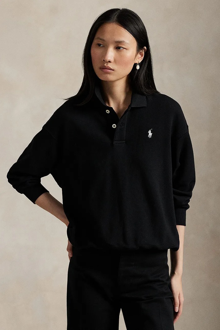 Μπλούζα Polo Ralph Lauren χωρίς κουκούλα μαύρο 211965097