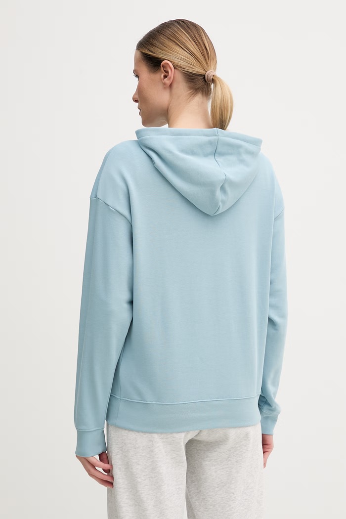 Odzież Puma bluza z kapturem damska z bawełną 682387 niebieski