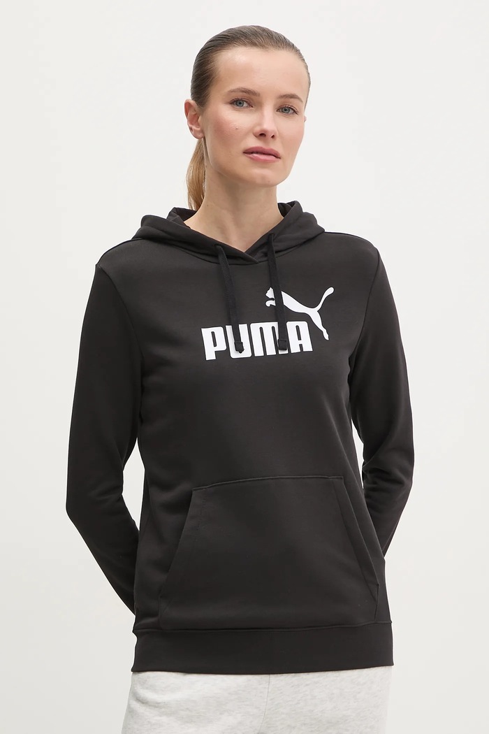 Mikina Puma s kapucňou čierna 682390