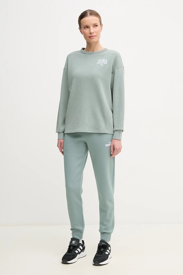 Puma bluza 685032 zielony SS25