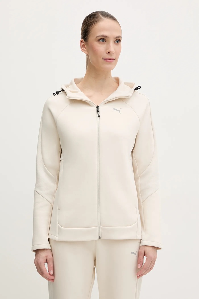 Puma bluza z kapturem beżowy 685050