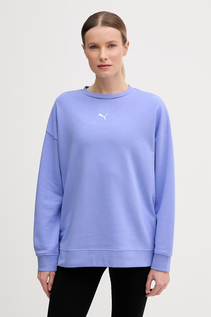 Puma bluza damska z bawełną niebieski 685401