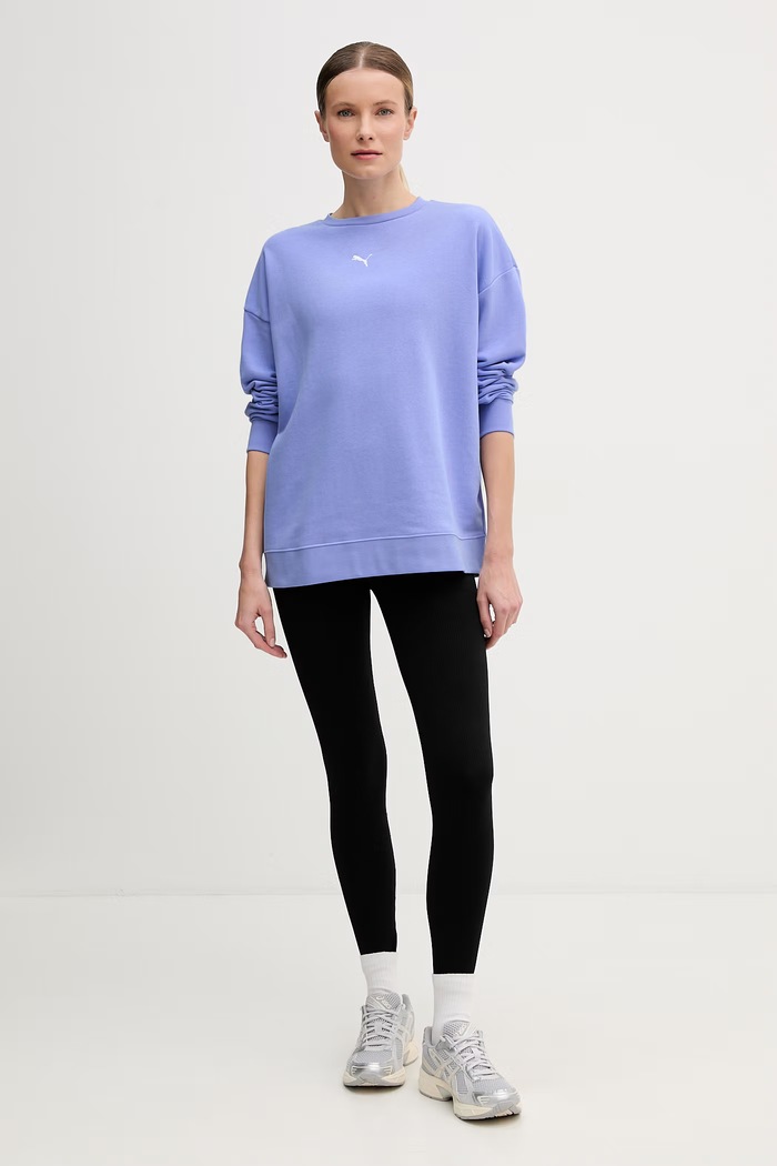 Puma bluza damska z bawełną 685401 niebieski SS26
