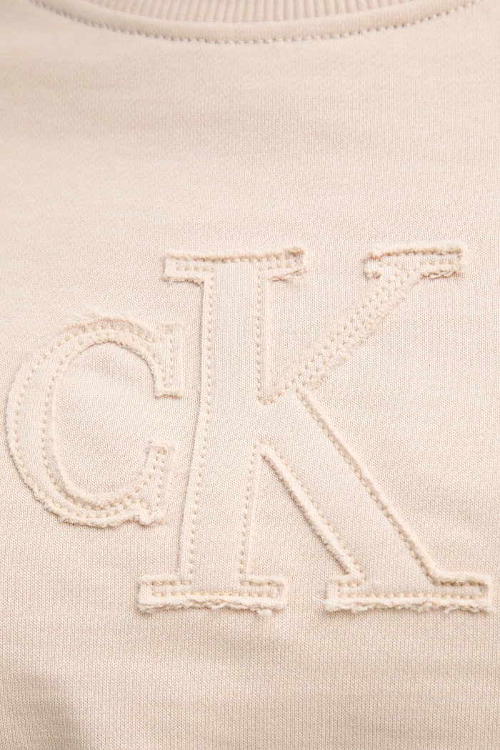 Bavlnená mikina Calvin Klein Jeans J20J225363 béžová