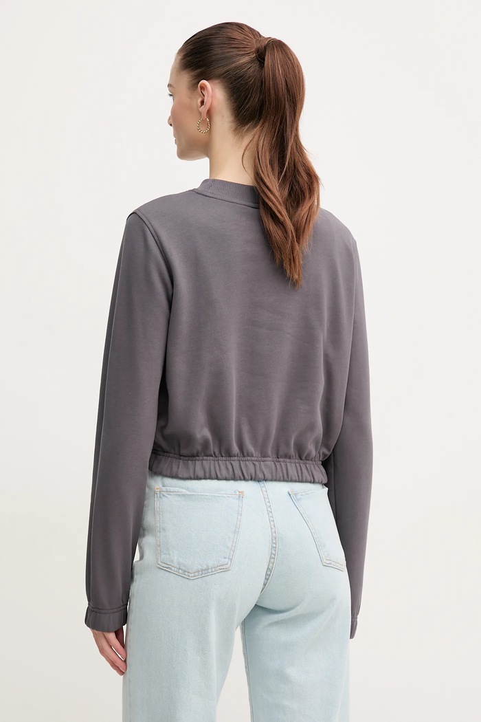 Oblečenie Bavlnená mikina Calvin Klein Jeans J20J225363 sivá