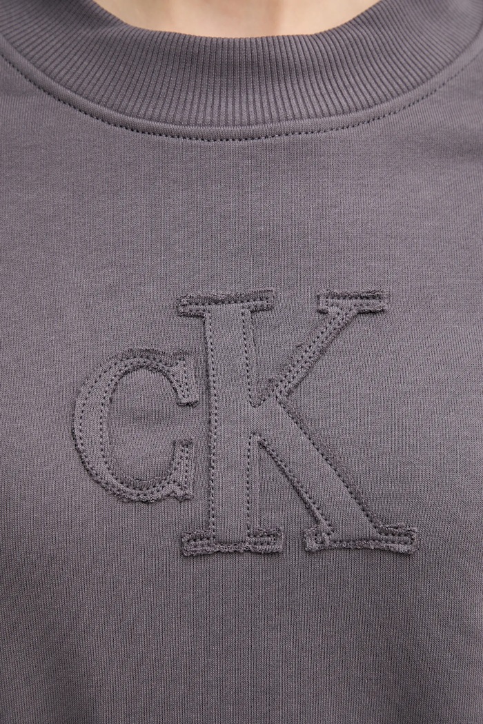 Bavlnená mikina Calvin Klein Jeans J20J225363 sivá