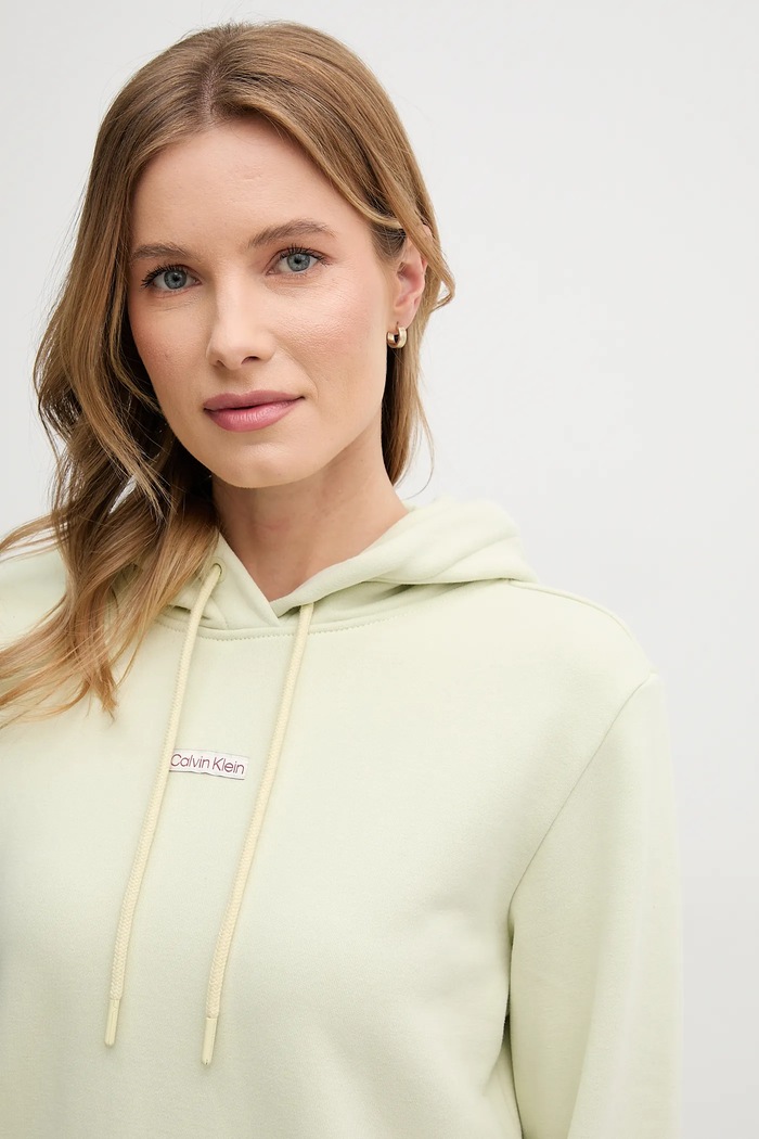 Bavlnená mikina Calvin Klein Jeans béžová J20J225364