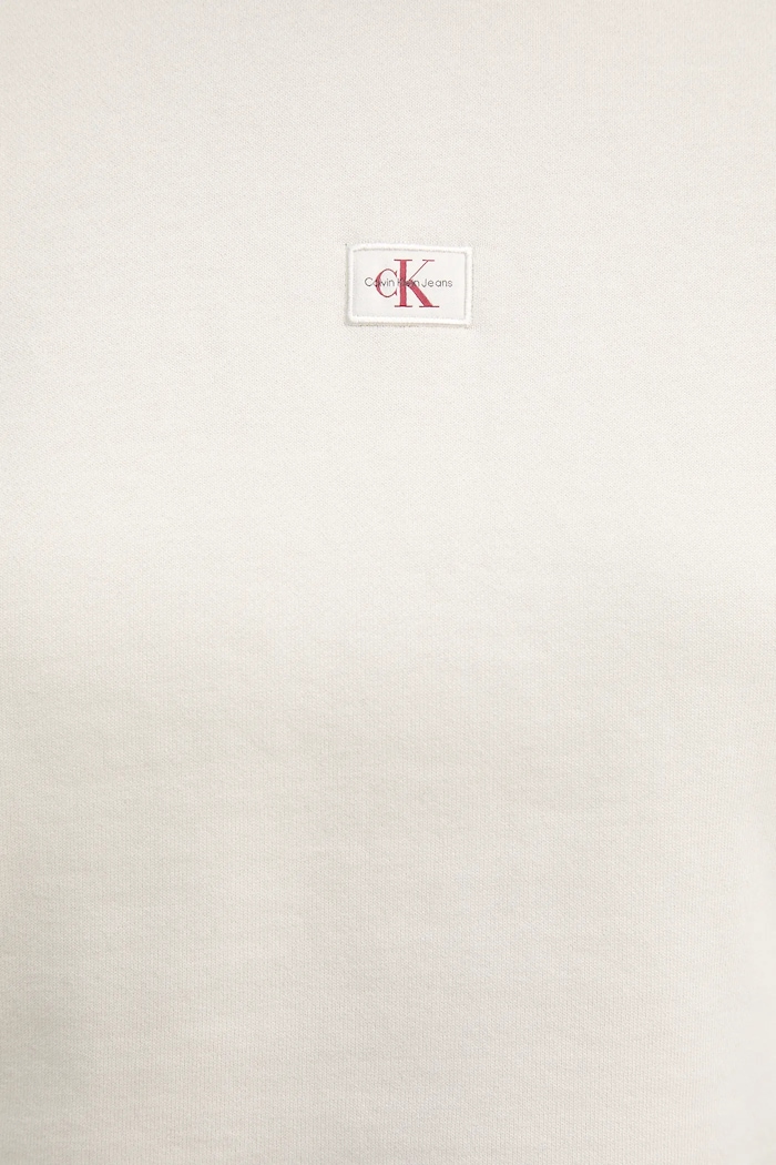 Pamučna dukserica Calvin Klein Jeans bež J20J225370