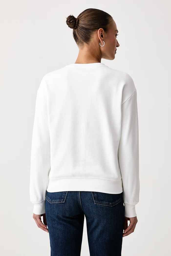 Calvin Klein Jeans Bluza damska z bawełną LV047B234G biały SS26