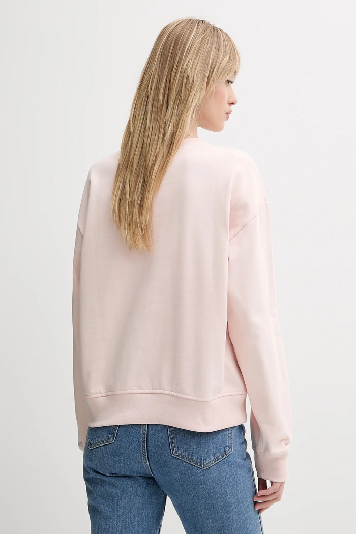 Calvin Klein Jeans mikina dámska s bavlnou LV047B234G ružová SS26