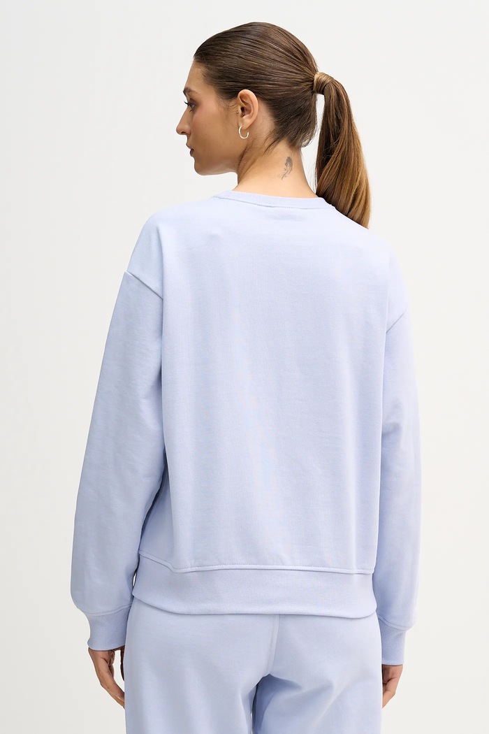 Oblečenie Calvin Klein Jeans mikina dámska s bavlnou LV047B234G modrá