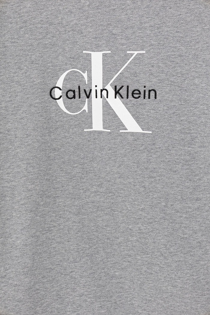 Oblečenie Calvin Klein Jeans mikina dámska s bavlnou LV047B234G sivá
