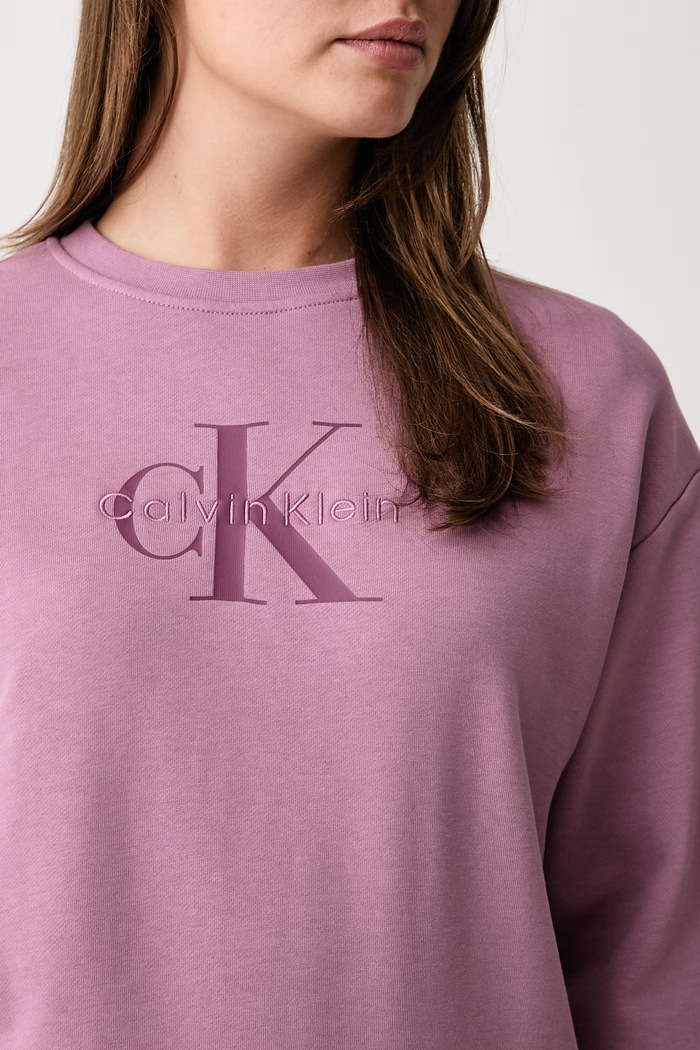 Bluza damska z bawełną Calvin Klein Jeans LV047B234G różowy