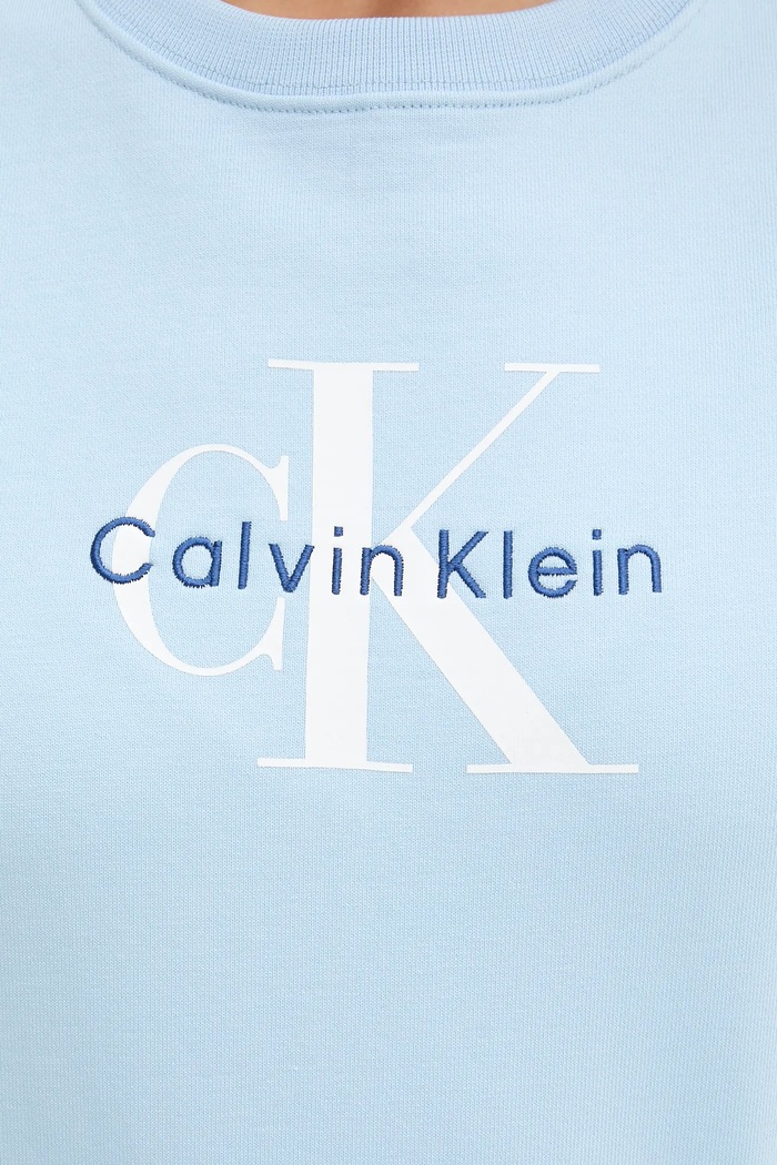 Calvin Klein Jeans μπλούζα Γυναικεία με βαμβάκι LV047B234G μπλε